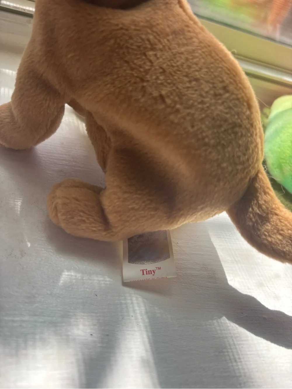 TY Beanie Baby Multicolor Chameleon Plush and TINY Chihuahua